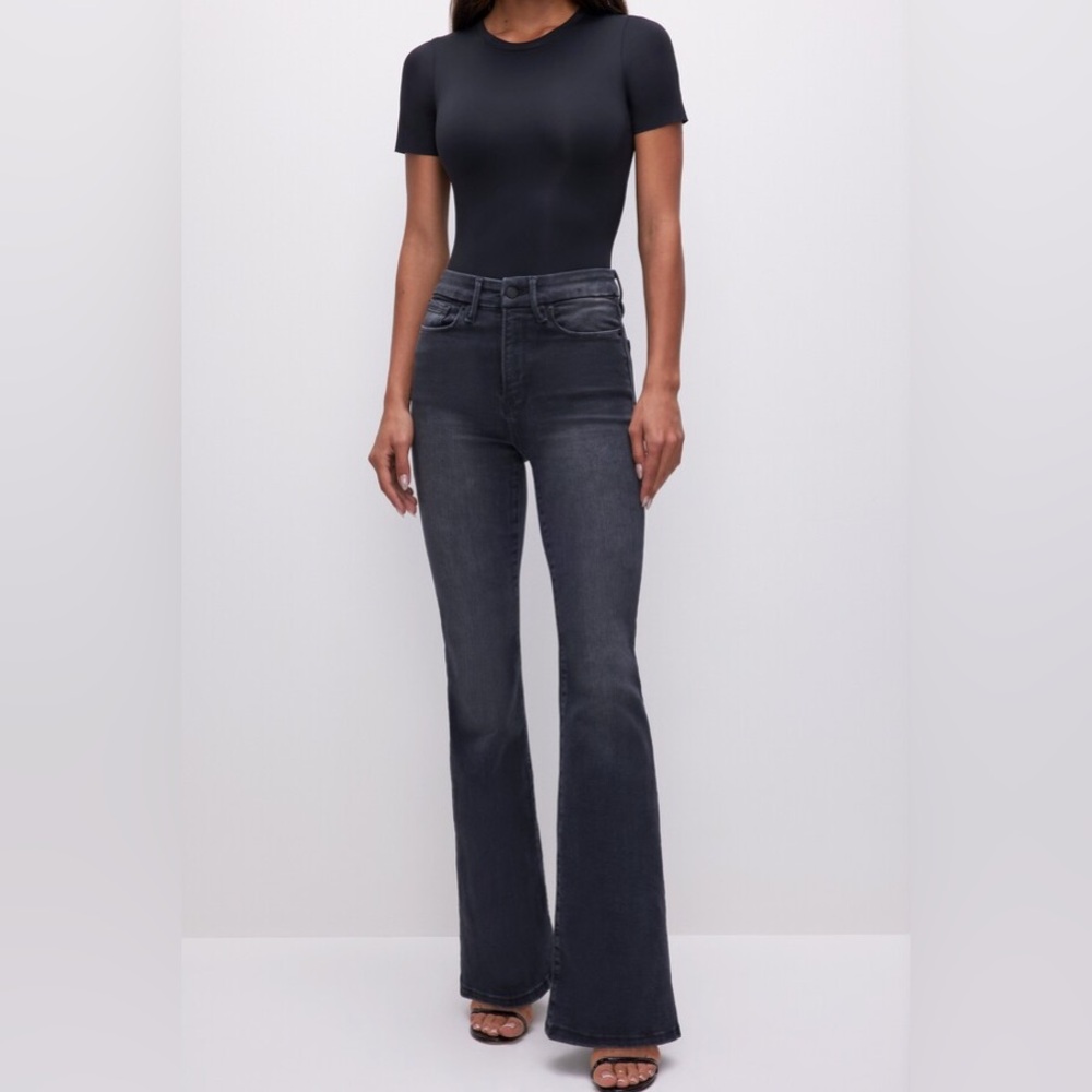Good American Always Fits Good Legs Flare Jeans